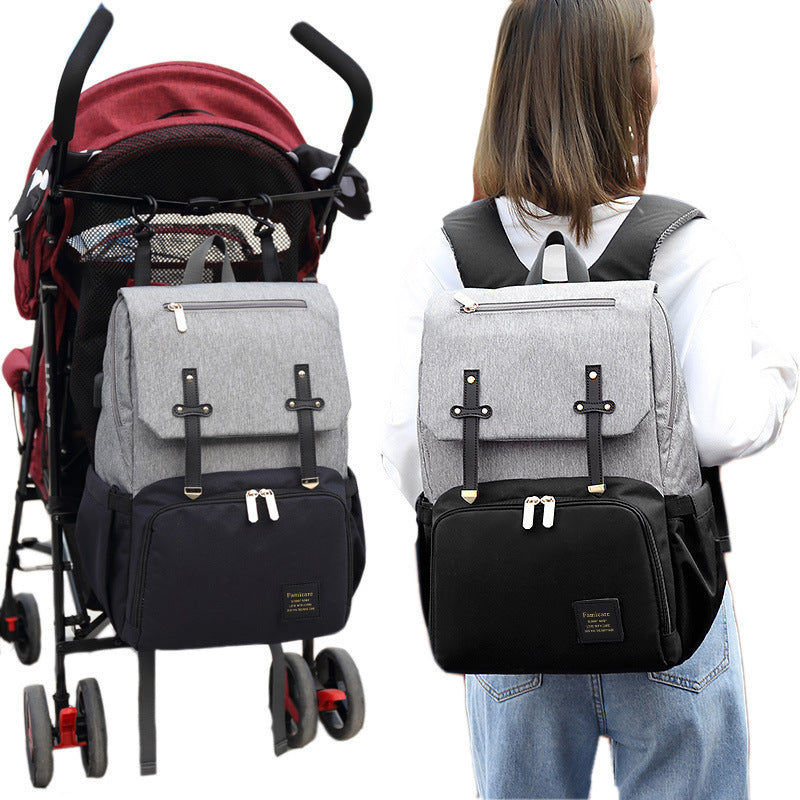 The Ultimate Diaper Bag with USB bottle warmer