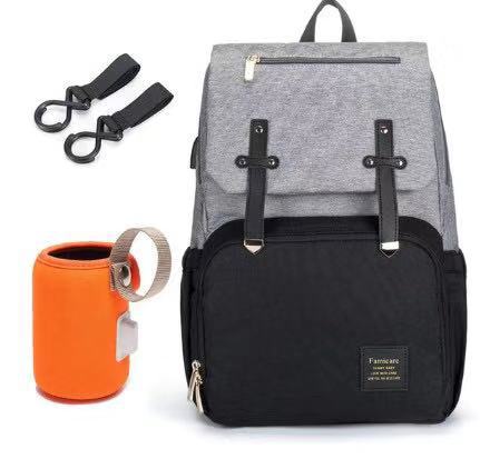 The Ultimate Diaper Bag with USB bottle warmer