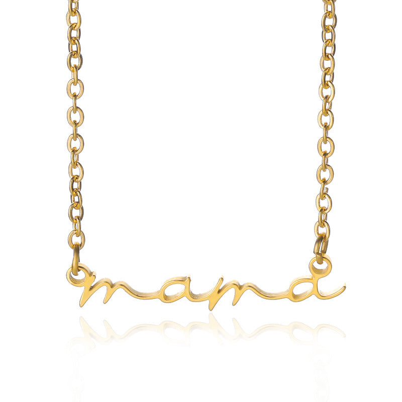 "Mama" Stainless Steel Necklace
