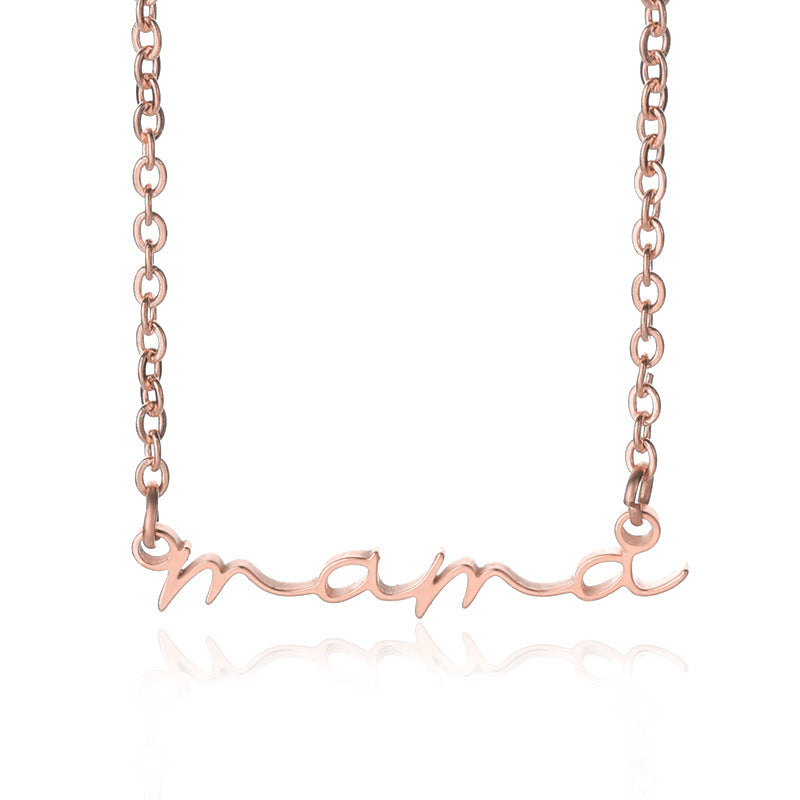 "Mama" Stainless Steel Necklace