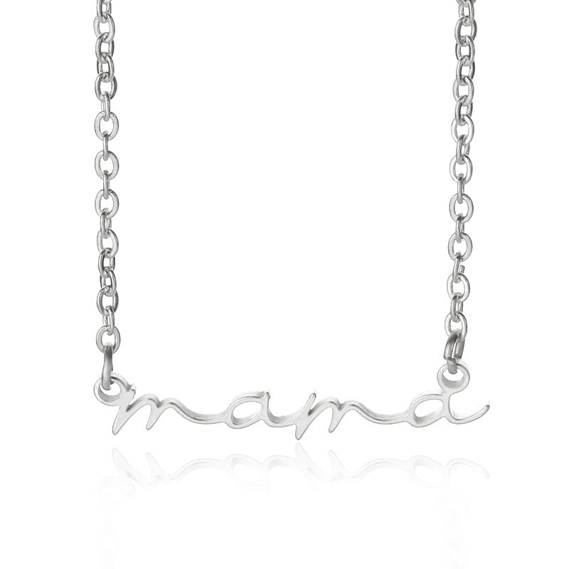 "Mama" Stainless Steel Necklace