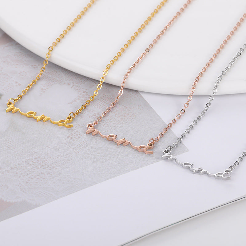 "Mama" Stainless Steel Necklace